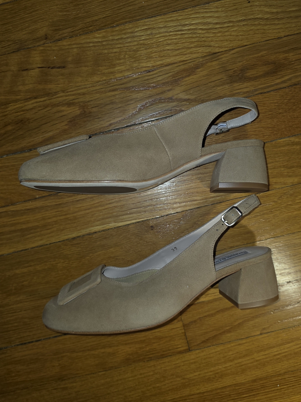 Sargasso & Grey Amalie Suede Slingbacks 8W - Picture 4 of 6